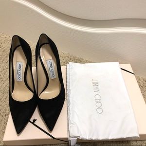 Jimmy Choo Black Suede Pumps